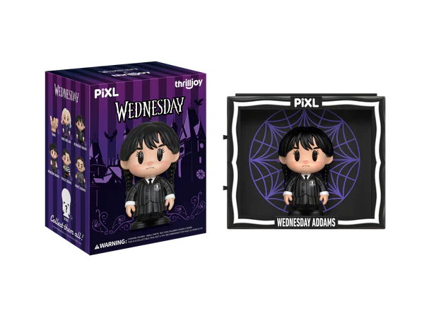 [Thrilljoy] Wednesday PIXL Blind Box Vinyl (1 in 108 chance of receiving a secret figure!) (ONLINE ORDER ONLY)