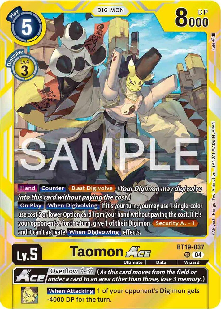Taomon ACE [BT19-037] [Release Special Booster Ver.2.0] (ONLINE ORDER ONLY)