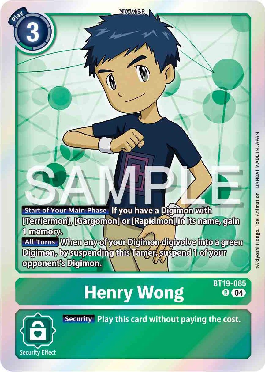 Henry Wong [BT19-085] [Release Special Booster Ver.2.0] (ONLINE ORDER ONLY)