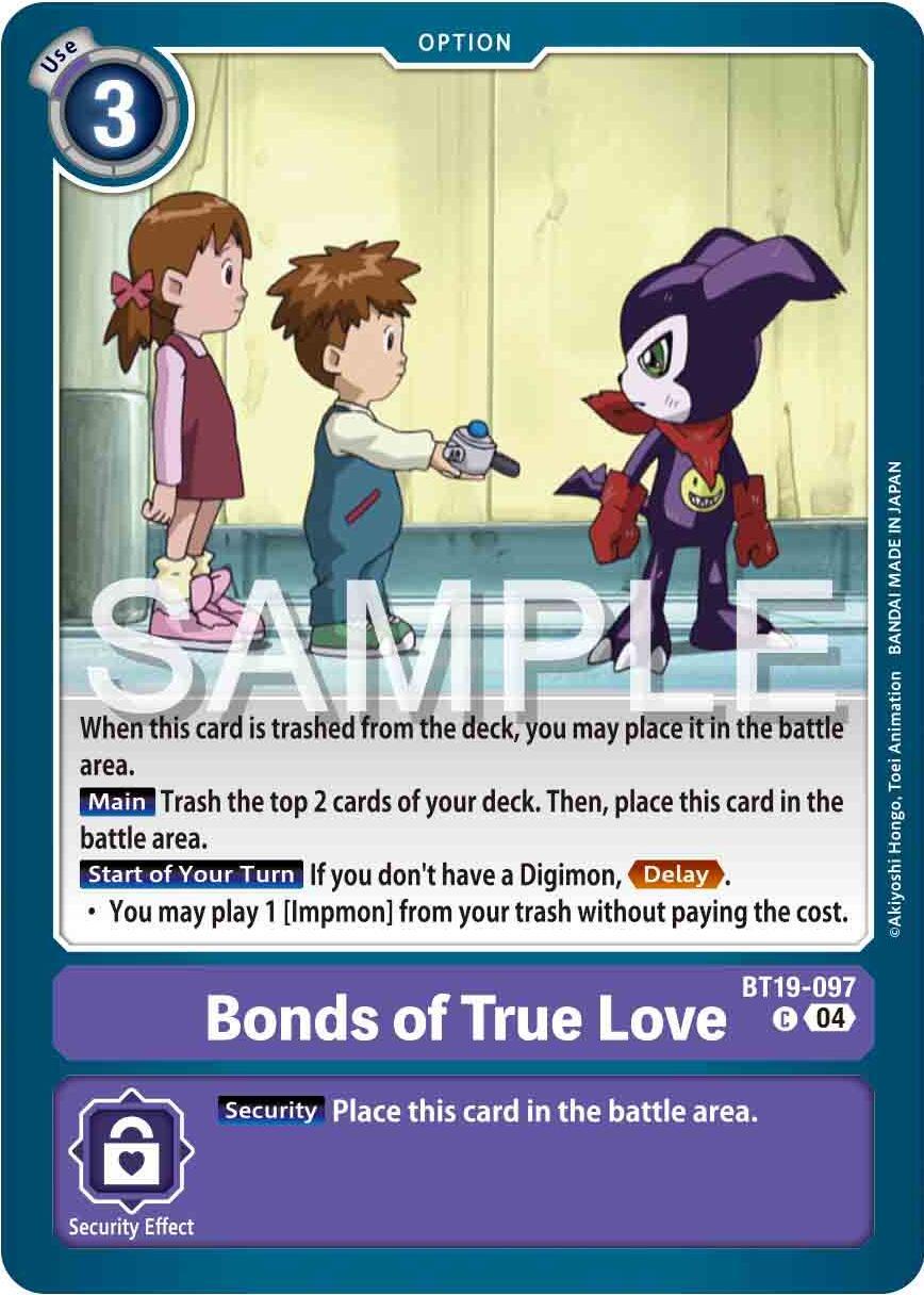 Bonds of True Love [BT19-097] [Release Special Booster Ver.2.0] (ONLINE ORDER ONLY)