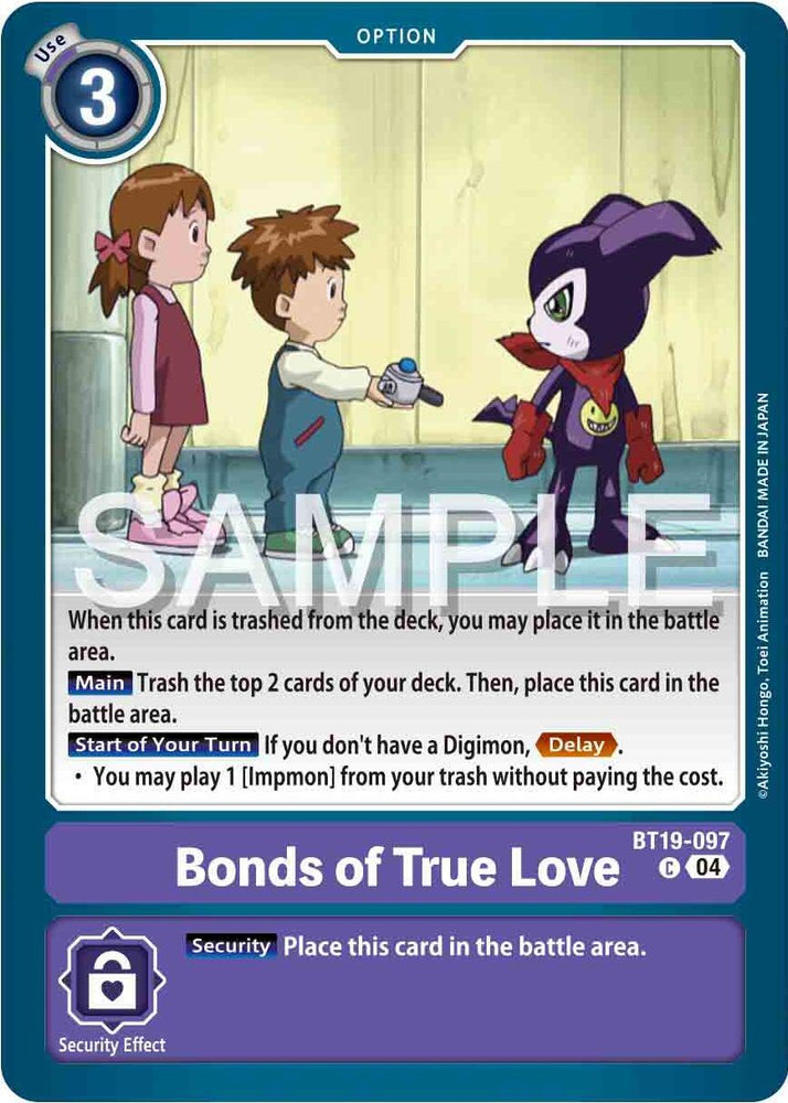 Bonds of True Love [BT19-097] [Release Special Booster Ver.2.0] (ONLINE ORDER ONLY)