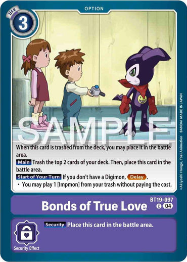 Bonds of True Love [BT19-097] [Release Special Booster Ver.2.0] (ONLINE ORDER ONLY)