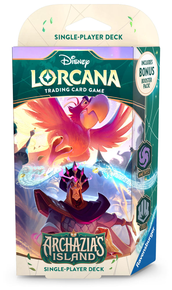 Disney Lorcana: Archazia's Island - Starter Deck (Amethyst/Steel) (Online Order Only)