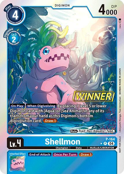 Shellmon [P-164] (Store Tournament 2025 Vo.1 Winner Pack) [Promotional Cards] (ONLINE ORDER ONLY)