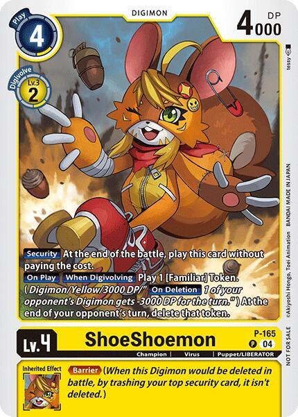 ShoeShoemon [P-165] (Store Tournament 2025 Vo.1 Participation Pack) [Promotional Cards] (ONLINE ORDER ONLY)
