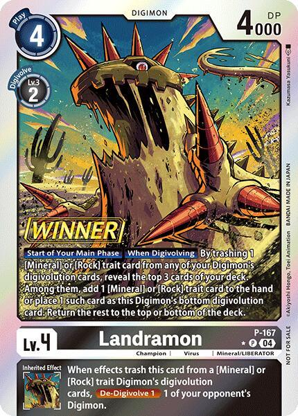 Landramon [P-167] (Store Tournament 2025 Vo.1 Winner Pack) [Promotional Cards] (ONLINE ORDER ONLY)