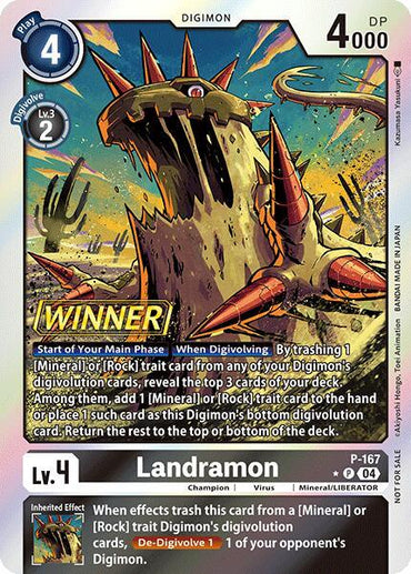 Landramon [P-167] (Store Tournament 2025 Vo.1 Winner Pack) [Promotional Cards] (ONLINE ORDER ONLY)