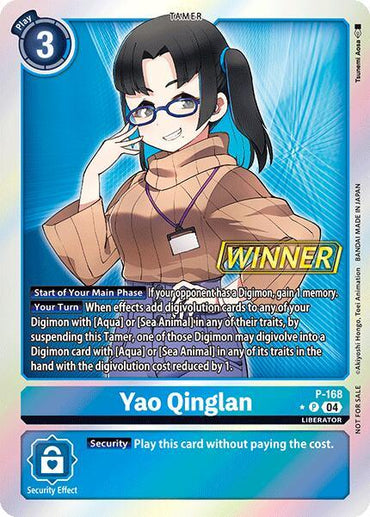 Yao Qinglan [P-168] (Store Tournament 2025 Vo.1 Winner Pack) [Promotional Cards] (ONLINE ORDER ONLY)