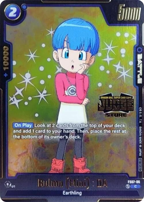 Bulma (Mini) : DA (Judge Pack (Store Judge) 03) [Fusion World Tournament Cards] (ONLINE ORDER ONLY)