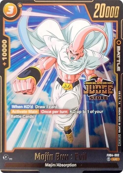 Majin Buu : Evil (FB04-092) (Judge Pack 03) [Fusion World Tournament Cards] (ONLINE ORDER ONLY)