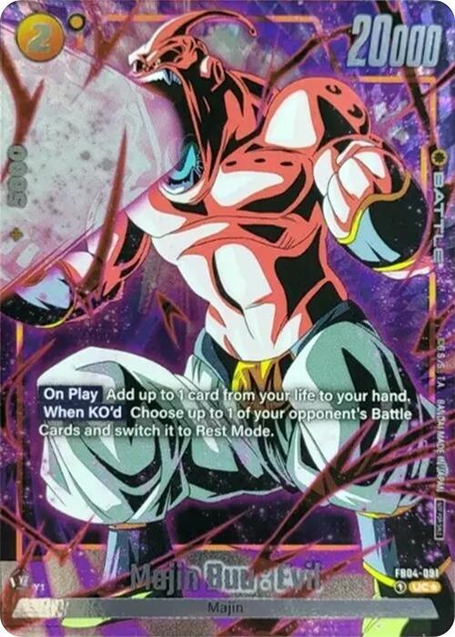 Majin Buu : Evil (FB04-091) (Tournament Pack -Winner- 05) [Fusion World Tournament Cards] (ONLINE ORDER ONLY)