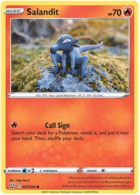 Salandit (027/163) [Sword & Shield: Battle Styles] (Online Only)