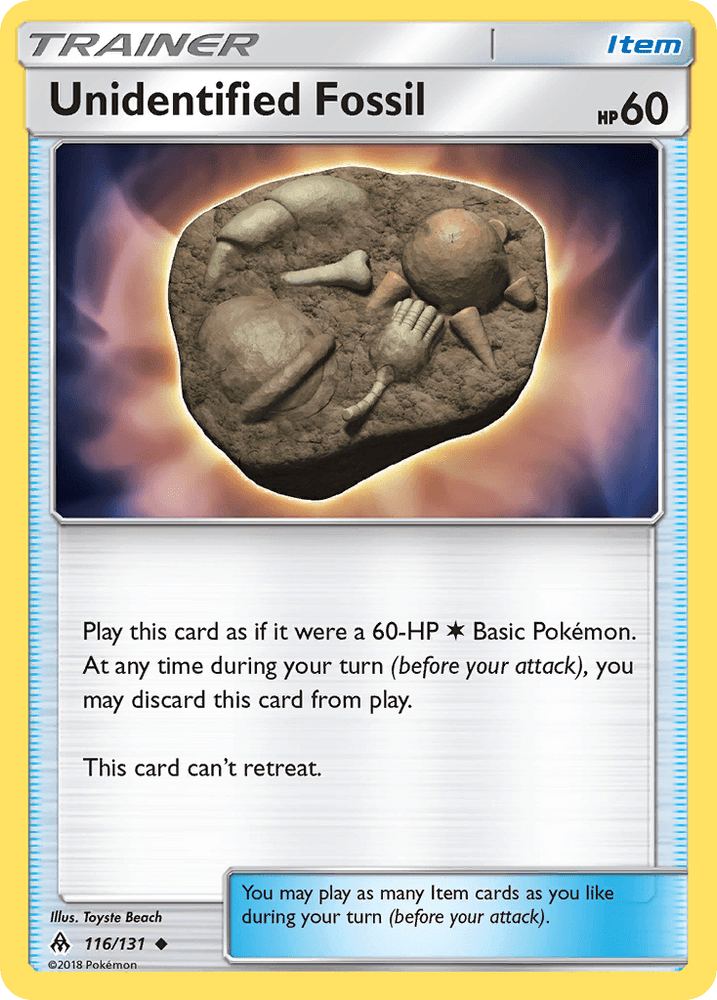 Unidentified Fossil (116/131) [Sun & Moon: Forbidden Light] (Online Only)