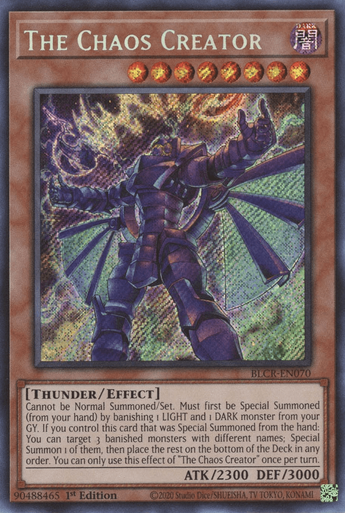 The Chaos Creator [BLCR-EN070] Secret Rare (ONLINE ORDER ONLY)