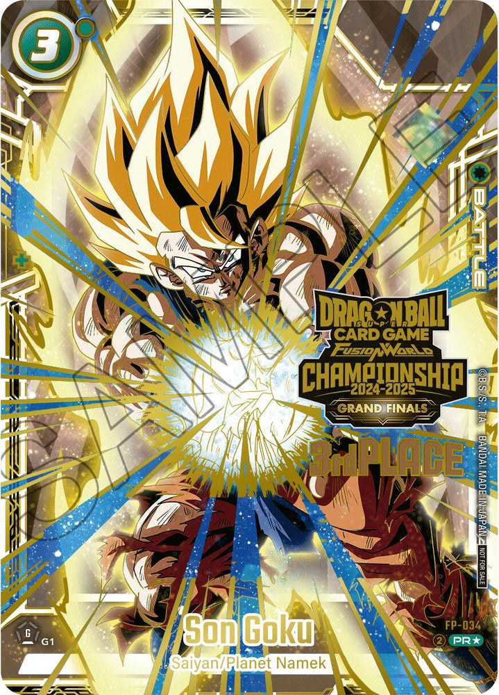 Son Goku (FP-034) (3rd Place) [Tournament and Championship Promos] (ONLINE ORDER ONLY)