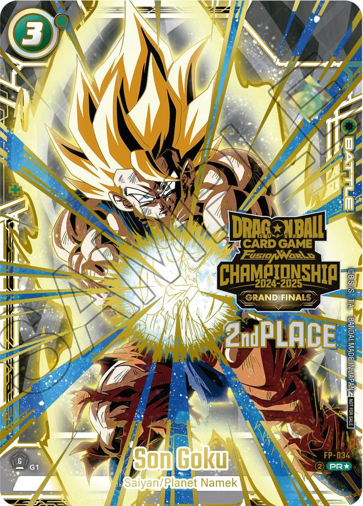 Son Goku (FP-034) (2nd Place) [Tournament and Championship Promos] (ONLINE ORDER ONLY)