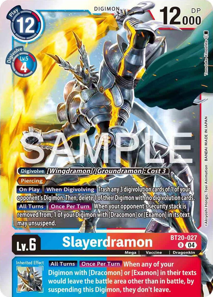 Slayerdramon [BT20-027] [Release Special Booster Ver.2.0] (ONLINE ORDER ONLY)
