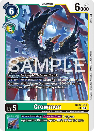 Crowmon [BT20-041] [Release Special Booster Ver.2.0] (ONLINE ORDER ONLY)