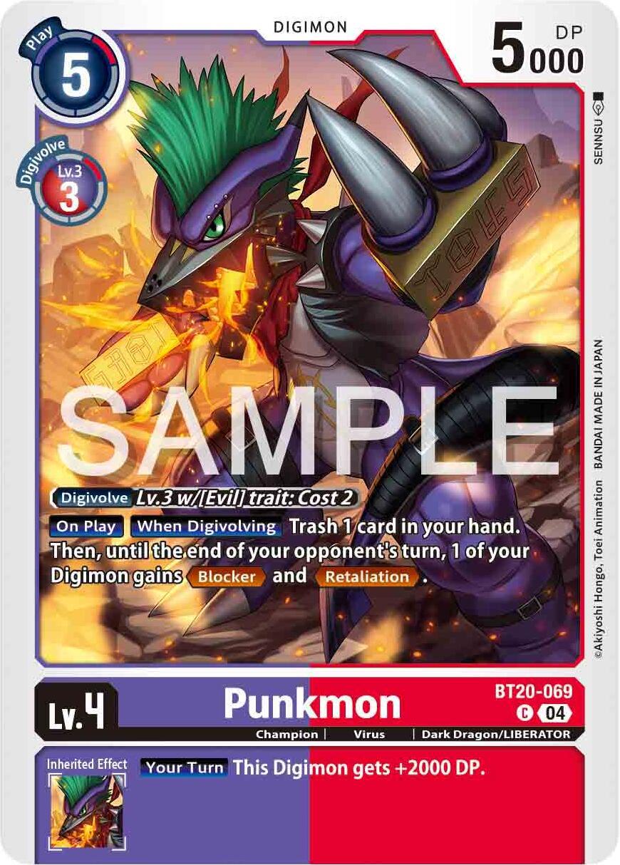 Punkmon [BT20-069] [Release Special Booster Ver.2.0] (ONLINE ORDER ONLY)
