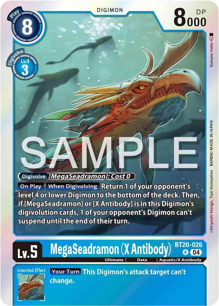 MegaSeadramon [BT20-026] (X Antibody) [Release Special Booster Ver.2.0] (ONLINE ORDER ONLY)
