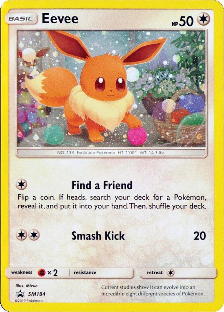 Eevee (SM184) (Cosmos Holo) [Sword & Shield: Black Star Promos] (ONLINE ORDER ONLY)