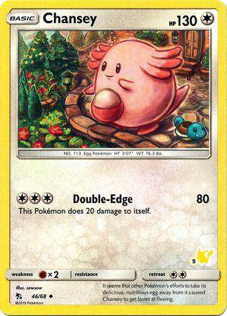 Chansey (46/68) (Pikachu Stamp #5) [Battle Academy 2020] (Online Only)
