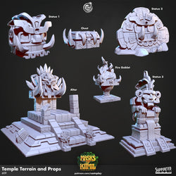 Temple Terrain and Props – Masks of Kiimil Jungle Temple Set (ONLINE ORDER ONLY)
