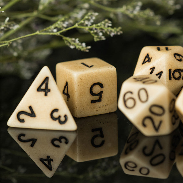 Brown Imitation Stone DND Dice RPG Resin Dice (46g) (Online Only)