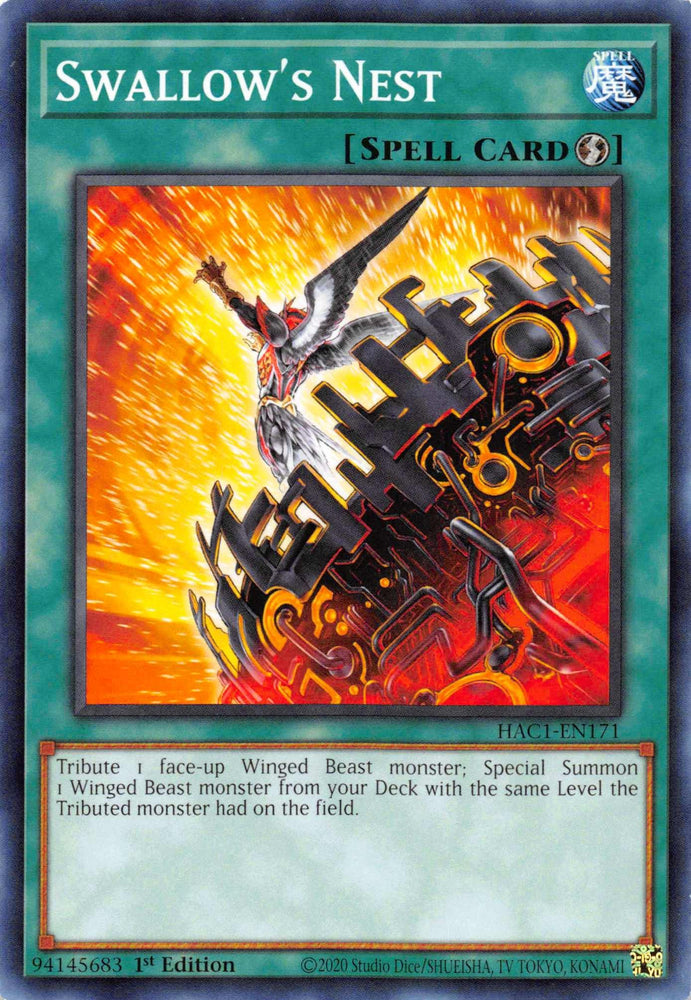 Swallow's Nest (Duel Terminal) [HAC1-EN171] Parallel Rare (ONLINE ORDER ONLY)