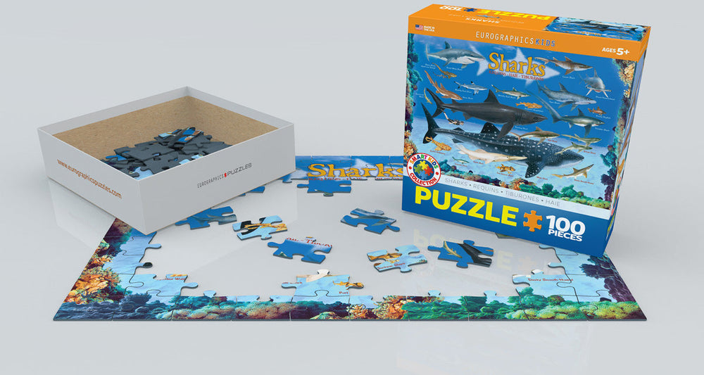 Puzzle: Educational Charts for Kids - Sharks (ONLINE ORDER ONLY)