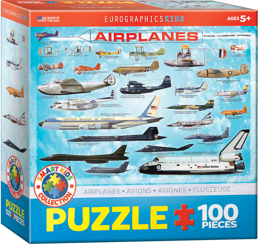 Puzzle: Educational Charts for Kids - History of Aviation (ONLINE ORDER ONLY)