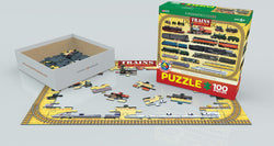 Puzzle: Educational Charts for Kids - Steam Locomotives (ONLINE ORDER ONLY)