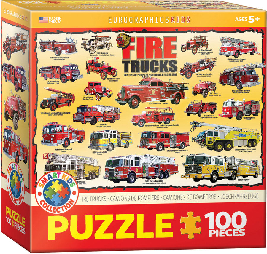 Puzzle: Educational Charts for Kids - Vintage Fire Engines (ONLINE ORDER ONLY)