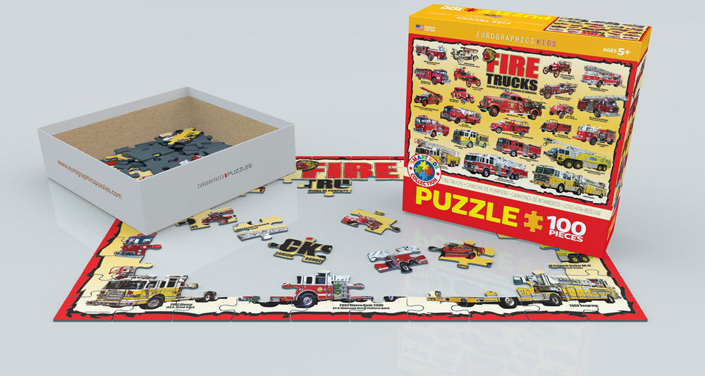 Puzzle: Educational Charts for Kids - Vintage Fire Engines (ONLINE ORDER ONLY)