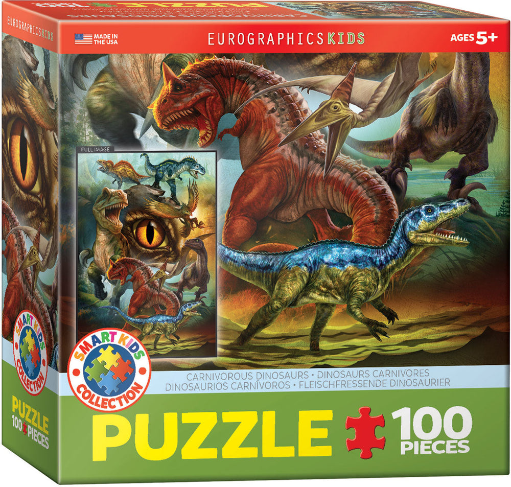 Puzzle: Educational Charts for Kids - Carnivorous Dinosaurs (ONLINE ORDER ONLY)