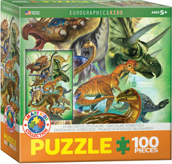 Puzzle: Natural History Charts - Herbivorous Dinosaurs (ONLINE ORDER ONLY)