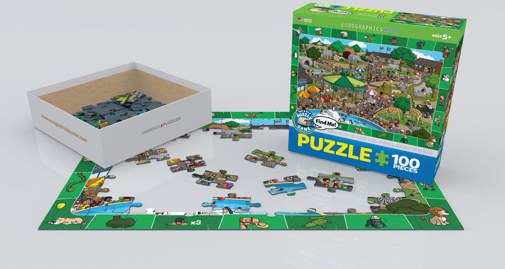 Puzzle: Spot & Find Puzzle Game - A Day in the Zoo (ONLINE ORDER ONLY)