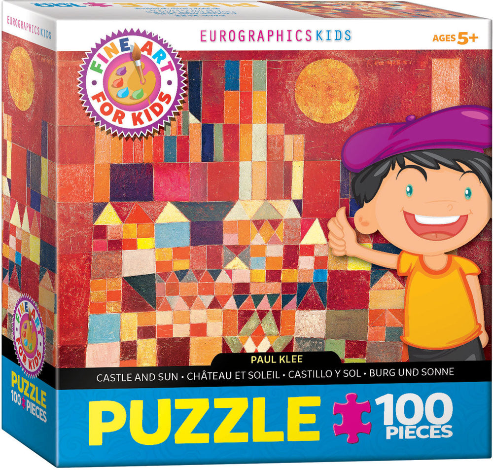 Puzzle: Fine Art For Kids - Castle and Sun by Paul Klee (ONLINE ORDER ONLY)