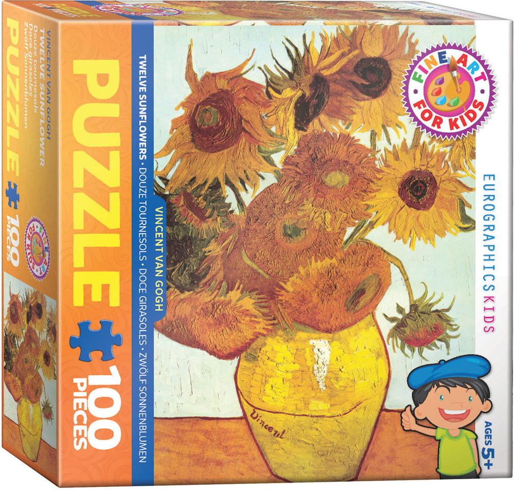 Puzzle: Fine Art Masterpieces - Twelve Sunflowers by Vincent Van Gogh (ONLINE ORDER ONLY)