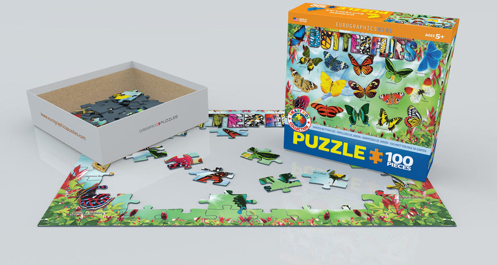 Puzzle: Educational Charts for Kids - Garden Butterflies (ONLINE ORDER ONLY)