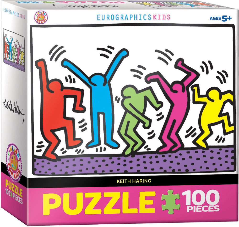 Puzzle: Fine Art For Kids - Dancing by Keith Haring (ONLINE ORDER ONLY)