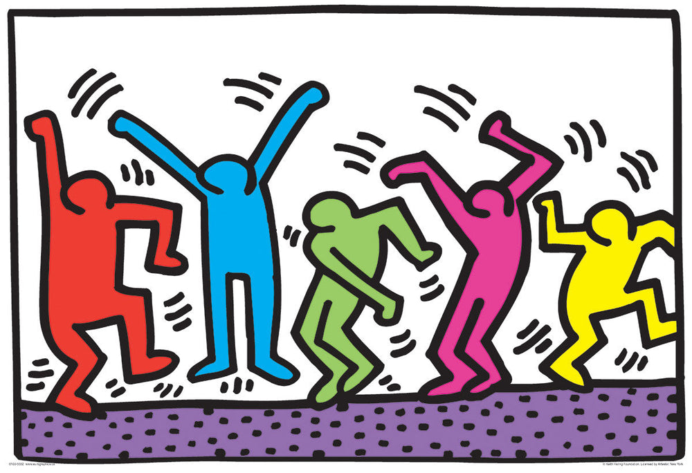 Puzzle: Fine Art For Kids - Dancing by Keith Haring (ONLINE ORDER ONLY)