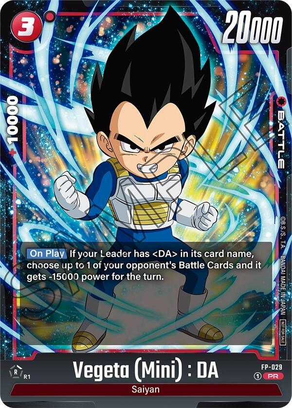 Vegeta (Mini) : DA - FP-029 [Fusion World Promotion Cards] (ONLINE ORDER ONLY)