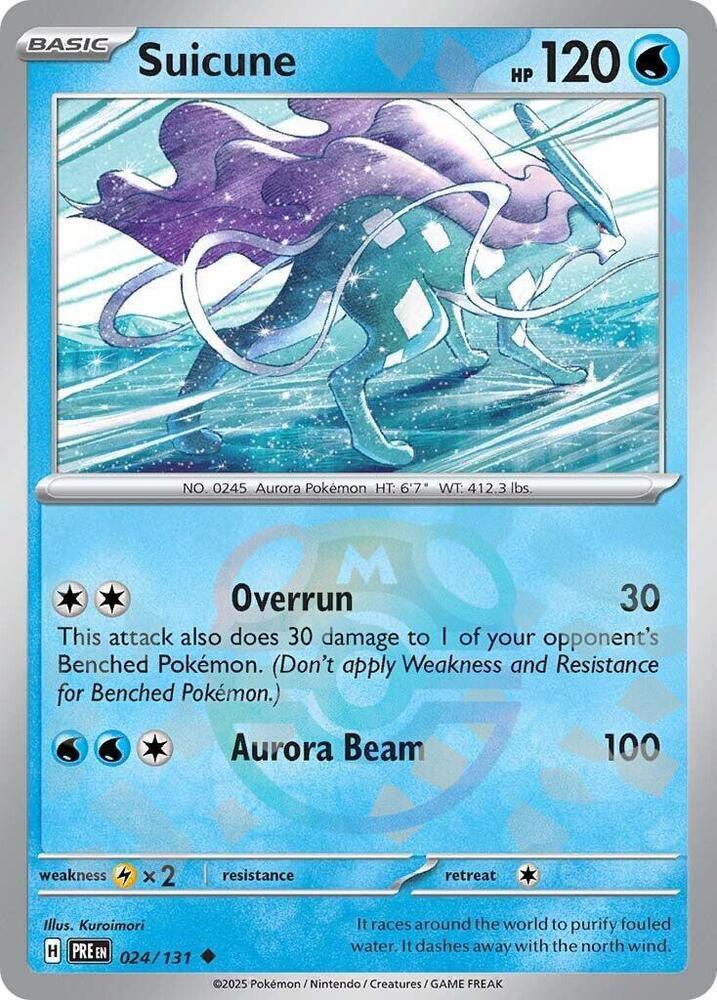 Suicune (024/131) (Master Ball Pattern) [Scarlet & Violet: Prismatic Evolutions] (Online Only)