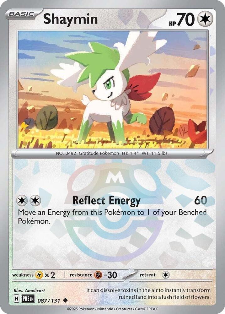 Shaymin (087/131) (Master Ball Pattern) [Scarlet & Violet: Prismatic Evolutions] (Online Only)