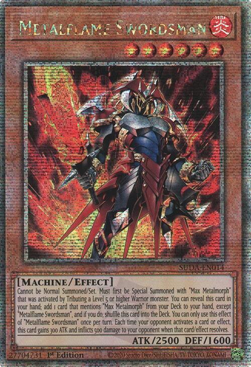 Metalflame Swordsman (Quarter Century Secret Rare) [SUDA-EN014] Quarter Century Secret Rare (ONLINE ORDER ONLY)