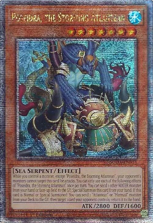 Poseidra, the Storming Atlantean (Quarter Century Secret Rare) [SUDA-EN016] Quarter Century Secret Rare (ONLINE ORDER ONLY)