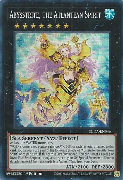 Abysstrite, the Atlantean Spirit [SUDA-EN046] Super Rare (ONLINE ORDER ONLY)