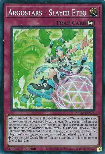 Argostars - Slayer Eteo [SUDA-EN073] Super Rare (ONLINE ORDER ONLY)