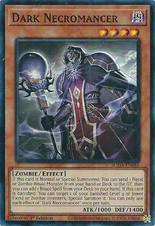 Dark Necromancer [SUDA-EN081] Super Rare (ONLINE ORDER ONLY)